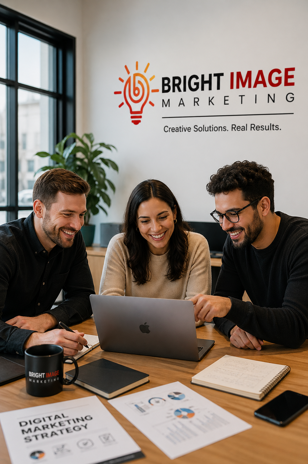happy marketing clients